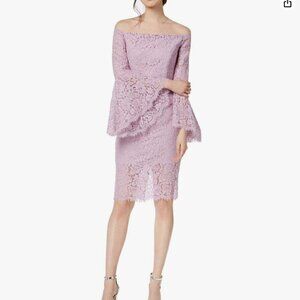 Bardot Revolve Solange Bell Sleeve Lace Dress Size Small 6